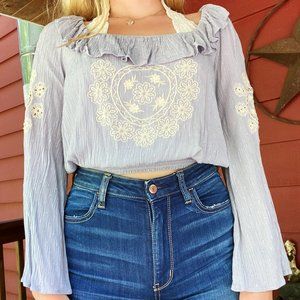 American Eagle Lilac Blouse